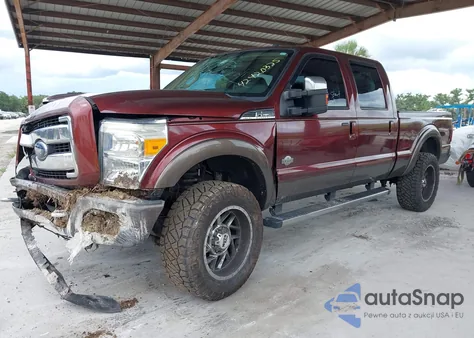 2015 Ford F-250 Lariat from USA, damaged, VIN 1FT7W2BT1FED04000